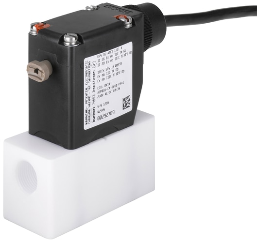 3/2-way-solenoid valve f.aggress. medium