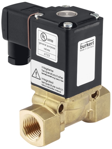 Buerkert Type 0290 2/2-way-solenoid valve; servo assisted