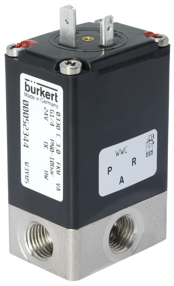 Buerkert Type 0330 3/2-way-solenoid valve; direct acting