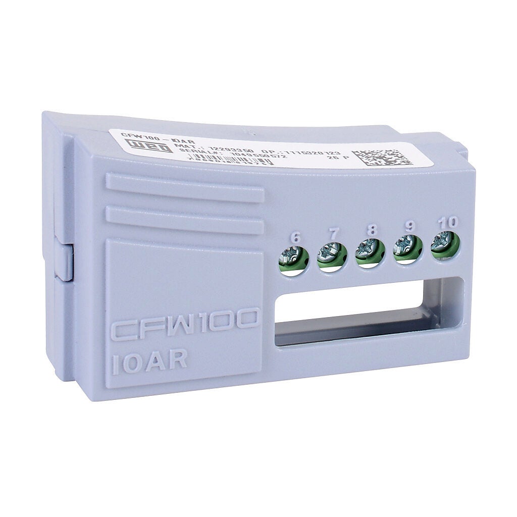 WEG Electric CFW100 series relay/analog combo module - CFW100-IOAR