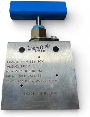 Chem Oil Chem Oil 30k PSI High Pressure Needle Valve M1502