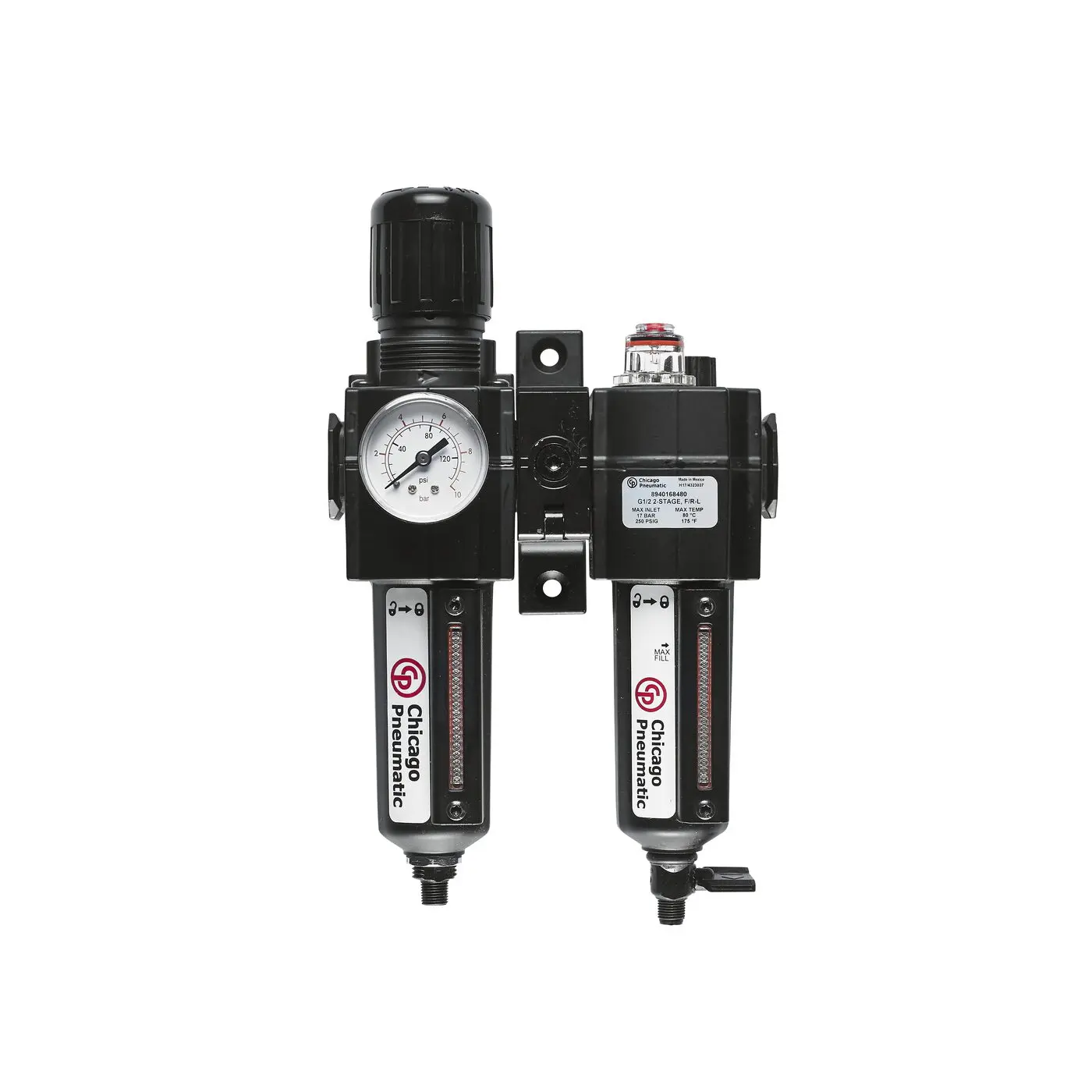 Chicago Pneumatic 1/2 2 STAGE BSP FILTR-REGULATR-LUBRICATR