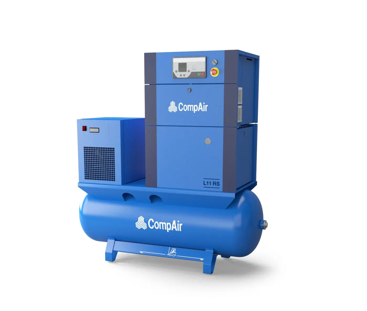 CompAir L11RS - 07 - 270L Airstation - Regulated Speed Rotary Screw Compressor - Air Receiver - Dryer - Package