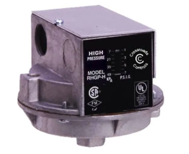 Crossroads Controls RHGP-H - High Gas Pressure Switch H Series - Auto Reset 80311340*