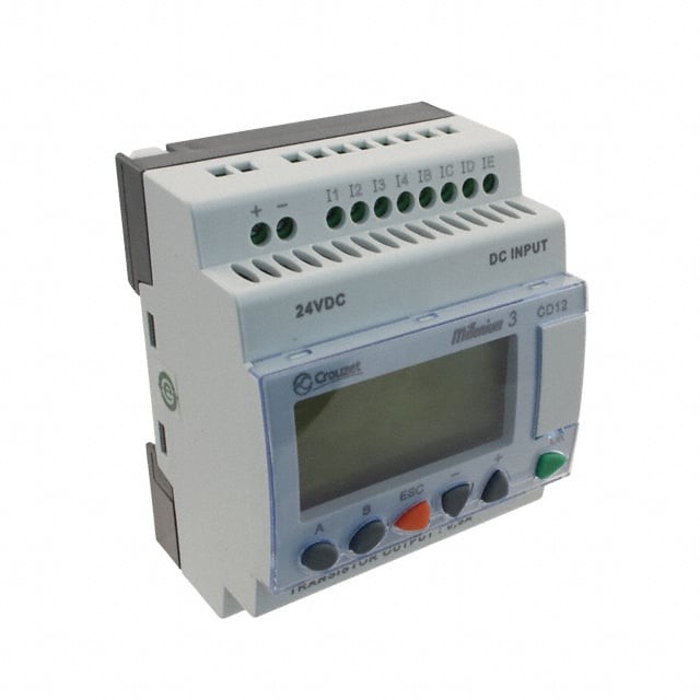 Crouzet 88970042 — Programmable Logic Controller (PLC) Chassis Mount, DIN Rail 24VDC