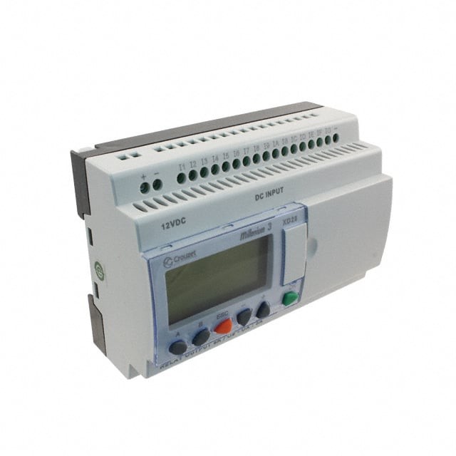 Crouzet 88970165 — Programmable Logic Controller (PLC) Chassis Mount, DIN Rail 12VDC