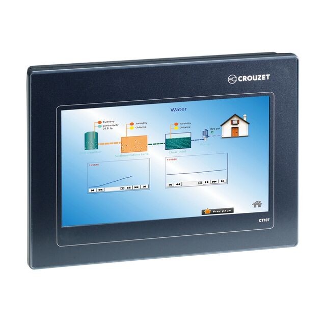 Crouzet 88970534 — Human Machine Interface (HMI) Touchscreen 7.0" Color
