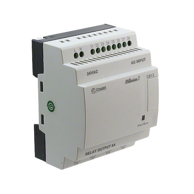 Crouzet 88974024 — Programmable Logic Controller (PLC) Chassis Mount, DIN Rail 24VAC