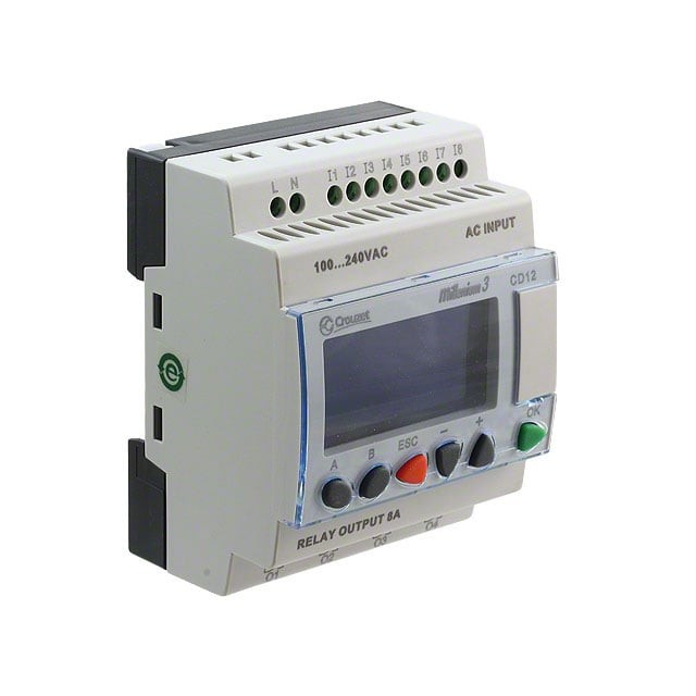 Crouzet 88974043 — Programmable Logic Controller (PLC) Chassis Mount, DIN Rail 100 ~ 240VAC