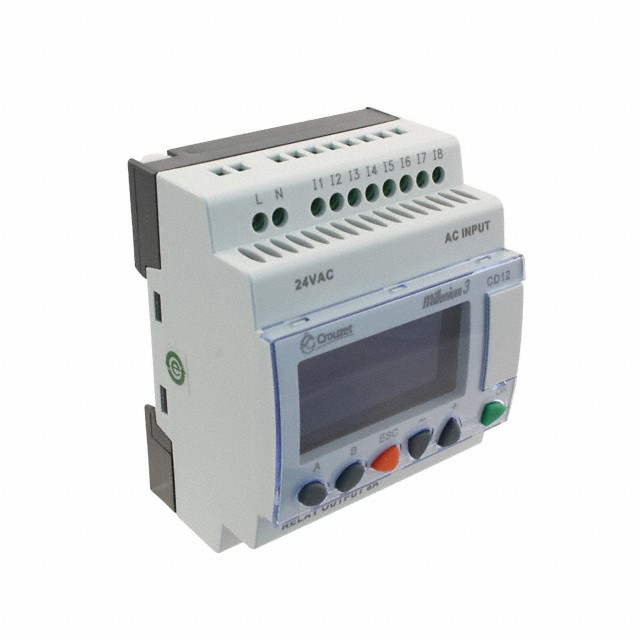 Crouzet 88974044 — Programmable Logic Controller (PLC) Chassis Mount, DIN Rail 24VAC
