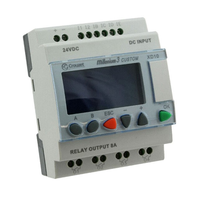 Crouzet 88974141 — Programmable Logic Controller (PLC) Chassis Mount, DIN Rail 24VDC