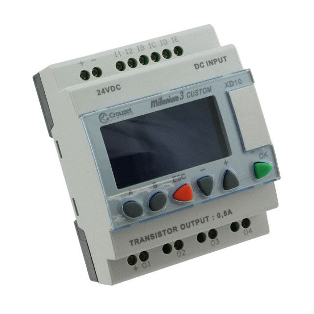 Crouzet 88974142 — Programmable Logic Controller (PLC) Chassis Mount, DIN Rail 24VDC