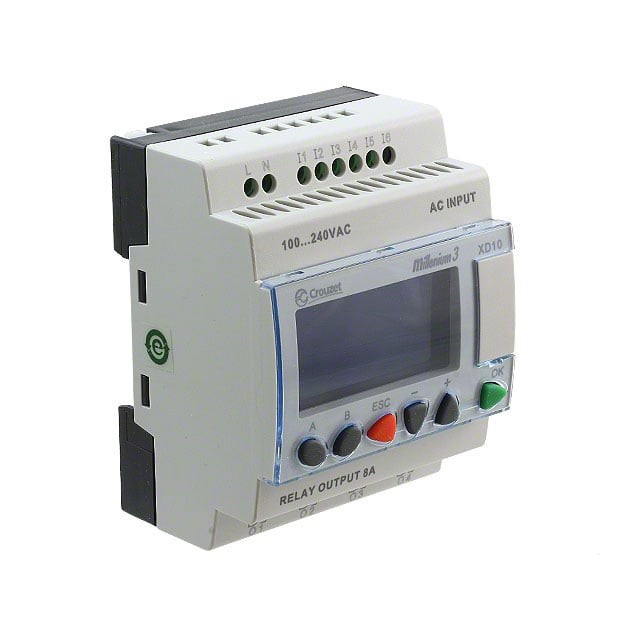 Crouzet 88974143 — Programmable Logic Controller (PLC) Chassis Mount, DIN Rail 100 ~ 240VAC
