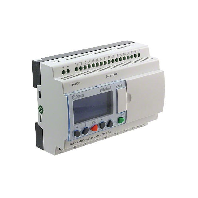 Crouzet 88974161 — Programmable Logic Controller (PLC) Chassis Mount, DIN Rail 24VDC