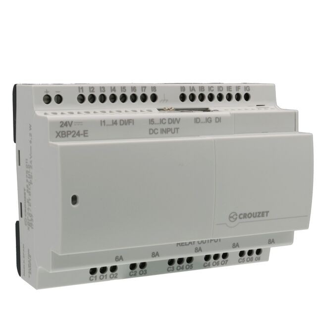 Crouzet 88975011 — Programmable Logic Controller (PLC) Chassis Mount, DIN Rail 24VDC
