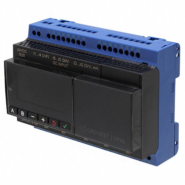 Crouzet 88981103 — Programmable Logic Controller (PLC) Chassis Mount, DIN Rail 24VDC