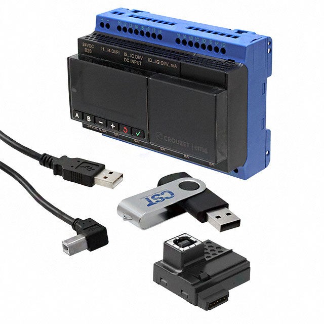 Crouzet 88981106 — Programmable Logic Controller (PLC) Chassis Mount, DIN Rail 24VDC