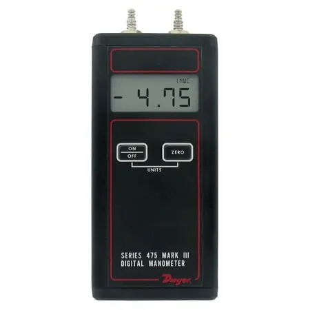 Dwyer Instruments Dwyer Handheld digital manometer, range 0-20.00 psi (1.379 bar), max. pressure 60 psig.