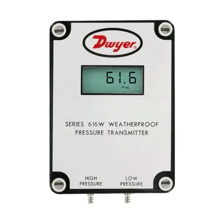 Dwyer Instruments 0 to 6 inH2O, Differential Pressure, Max. Pressure 10 psig