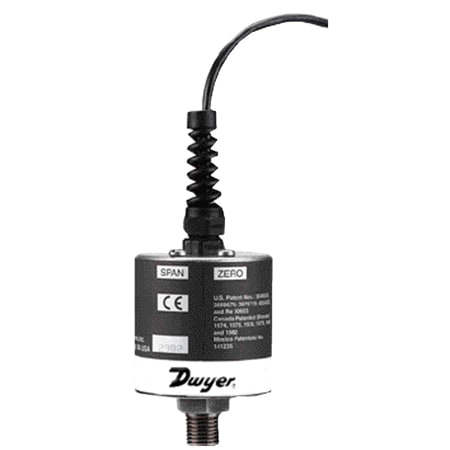 Dwyer Industrial pressure transmitter, range 0-10000 psi, 12500 psi overpressure.