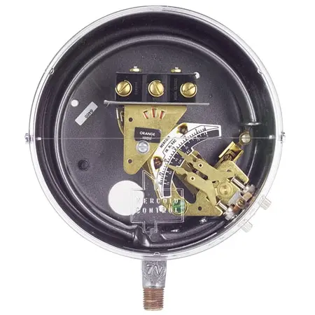 Dwyer Instruments Pressure switch, brass Bourdon tube, range 1-35 psig, 7.5 psig min. deadband.