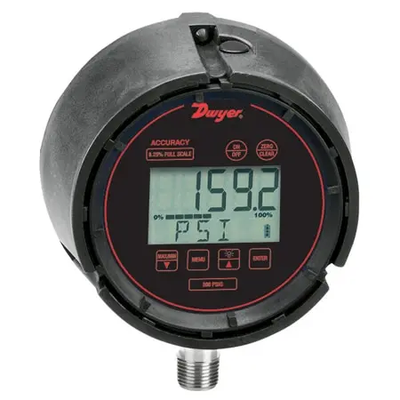 Dwyer Instruments Digital indicating transmitter, range 30" Hg-0-15 psig.