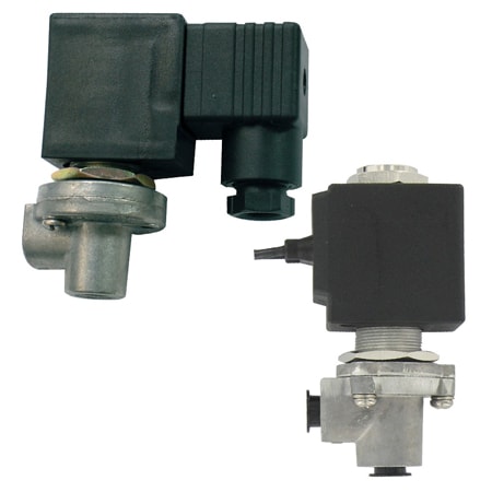 Pilot solenoid valve, 220 VAC, DIN electrical connections, Cv of .33.
