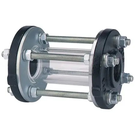 Dwyer Instruments Sight flow indicator, 2" body, 5.370" (137 mm) length, 6.000" (152 mm) flange dia., 3.000" (76 mm) viewing dia., 14 lb (