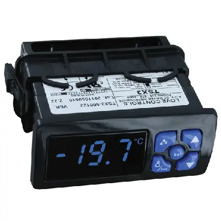 Dwyer Instruments Digital refrigeration temperature switch, two outputs, two temperature probe inputs, 230V supply power, with red display