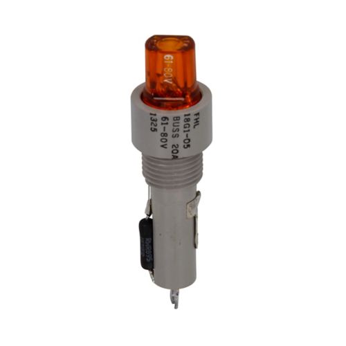 Eaton FHL11U Eaton Bussmann series, military fuse holder, 250v, 30a, panel, for use with f02, f03 fuse,, non indicating, single-pole