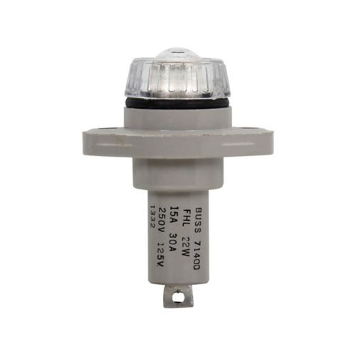 Eaton FHL29G-2 Eaton Bussmann series, military fuse holder, 23-33v, 30a, panel, for use with f02, f03 fuse,, non indicating, two-pole