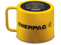 Enerpac RCS-1002 low-height single-acting hydraulic cylinder delivers 100 tons of force with a 2.13 in stroke. Rated for 10,000 psi (700 bar) operatio