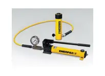 Enerpac SCR-102XCE XC1202ME cordless hydraulic tool set with RC-102 single-acting cylinder and battery-powered pump, 10 ton capacity at 10,000 psi (70