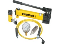 Enerpac SCR-106H hydraulic tool set includes RC-106 10 ton single-acting cylinder and P-392 two-speed hand pump, rated for 10,000 psi (700 bar). Desig