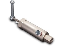 Enerpac V-152NV relief valve with nickel-plated steel body and Viton seals for 10,000 psi (700 bar) hydraulic systems. Provides overpressure protectio
