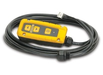 Enerpac ZCP-3 pendant assembly with 3-button control and 10 ft cable for remote operation of hydraulic torque wrenches. Rated for 10,000 psi systems.