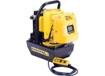 Enerpac ZE4420SB Z-Class electric hydraulic pump with VE43 induction motor, LCD control, 115V power, and 20L reservoir. Rated for 10,000 psi (700 bar)