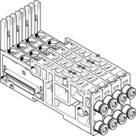 Festo Sub-base VMPAL-AP-4X10-QS5/32"-2