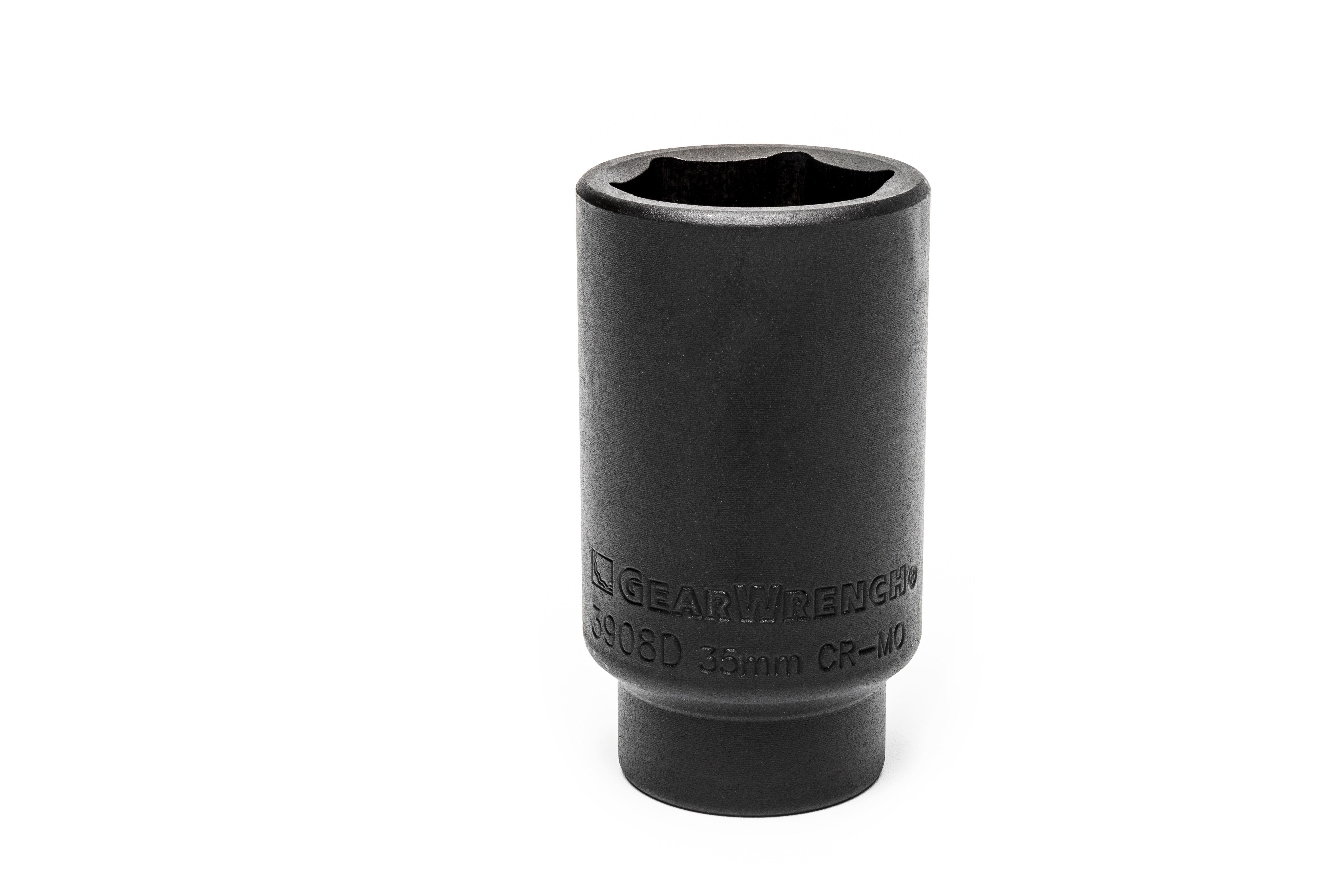 1/2" Drive 6 Point Deep Axle Nut Socket GM 35mm
