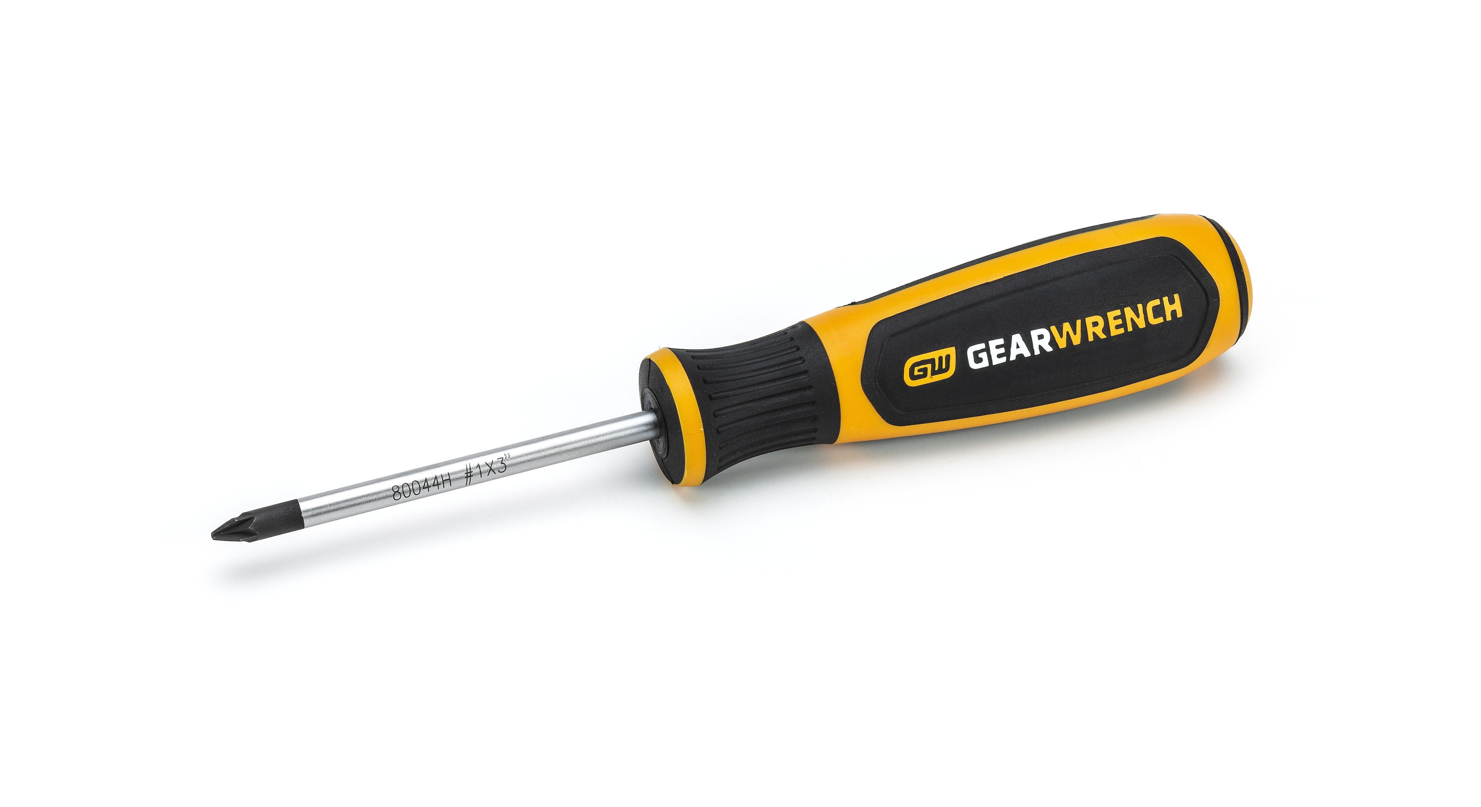 GEARWRENCH #1 x 3" Pozidriv® Dual Material Screwdriver