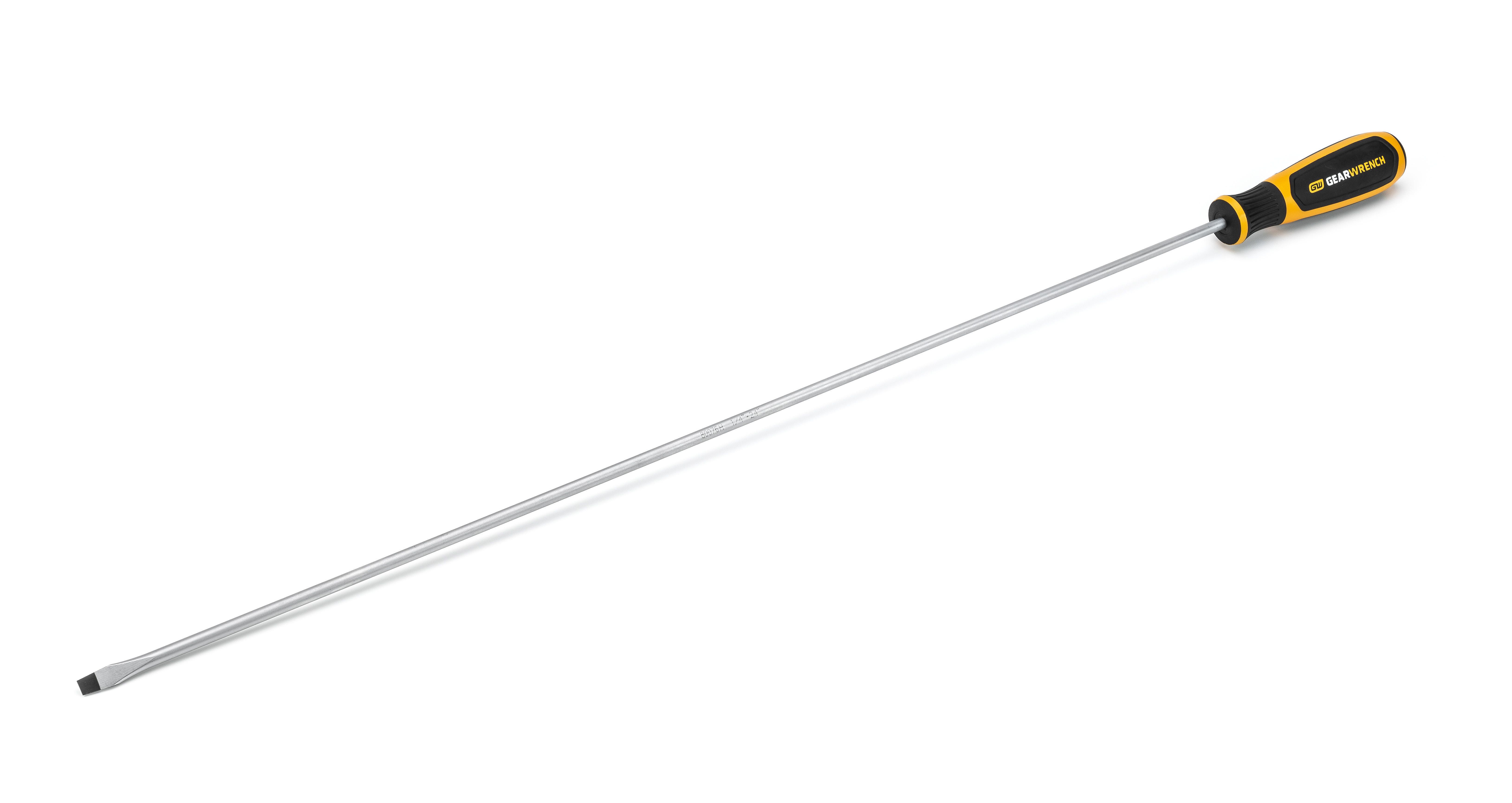 GEARWRENCH 1/4" x 24" Slotted Dual Material Screwdriver