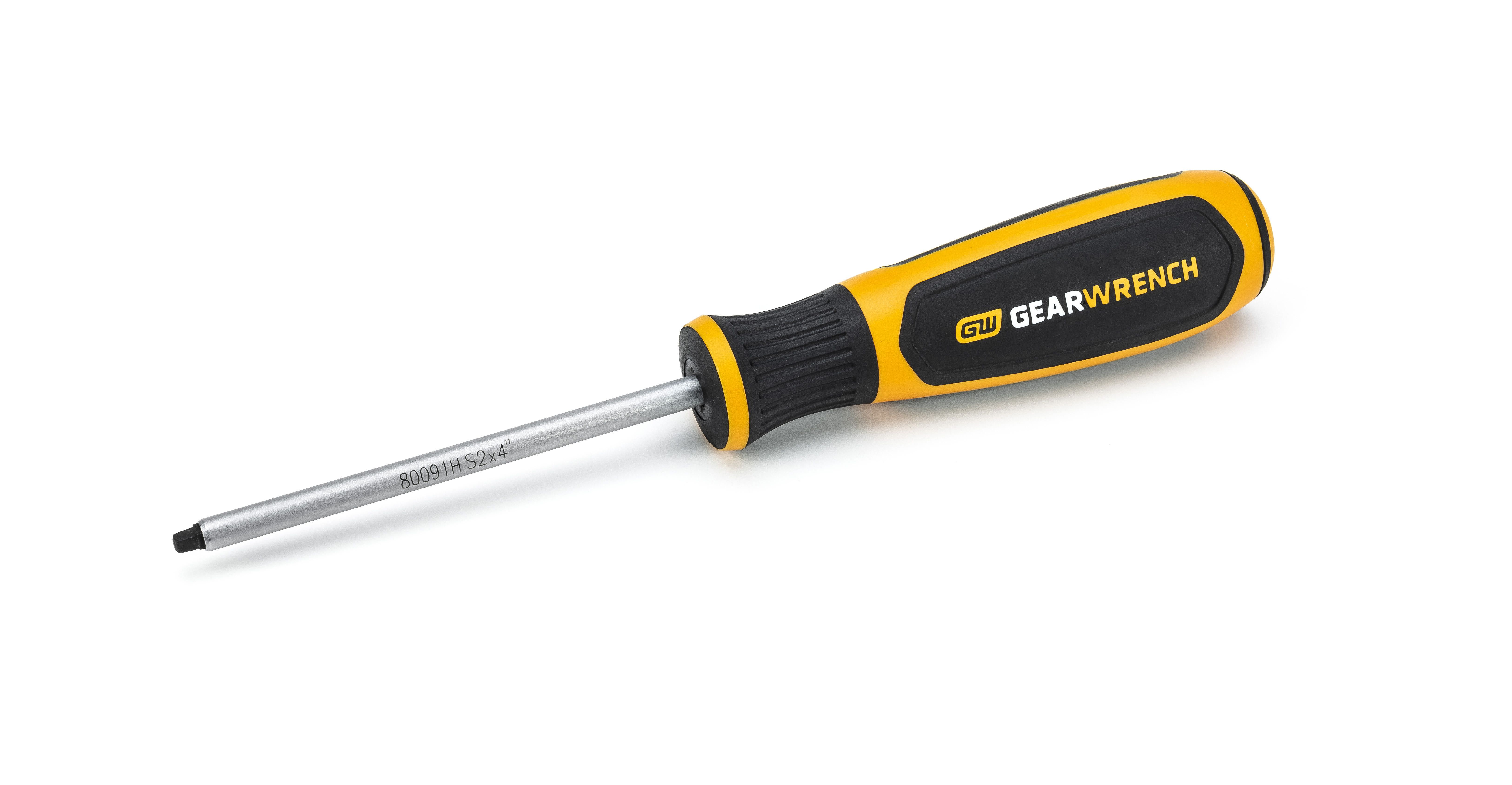 GEARWRENCH #2 x 4" Square Dual Material Screwdriver