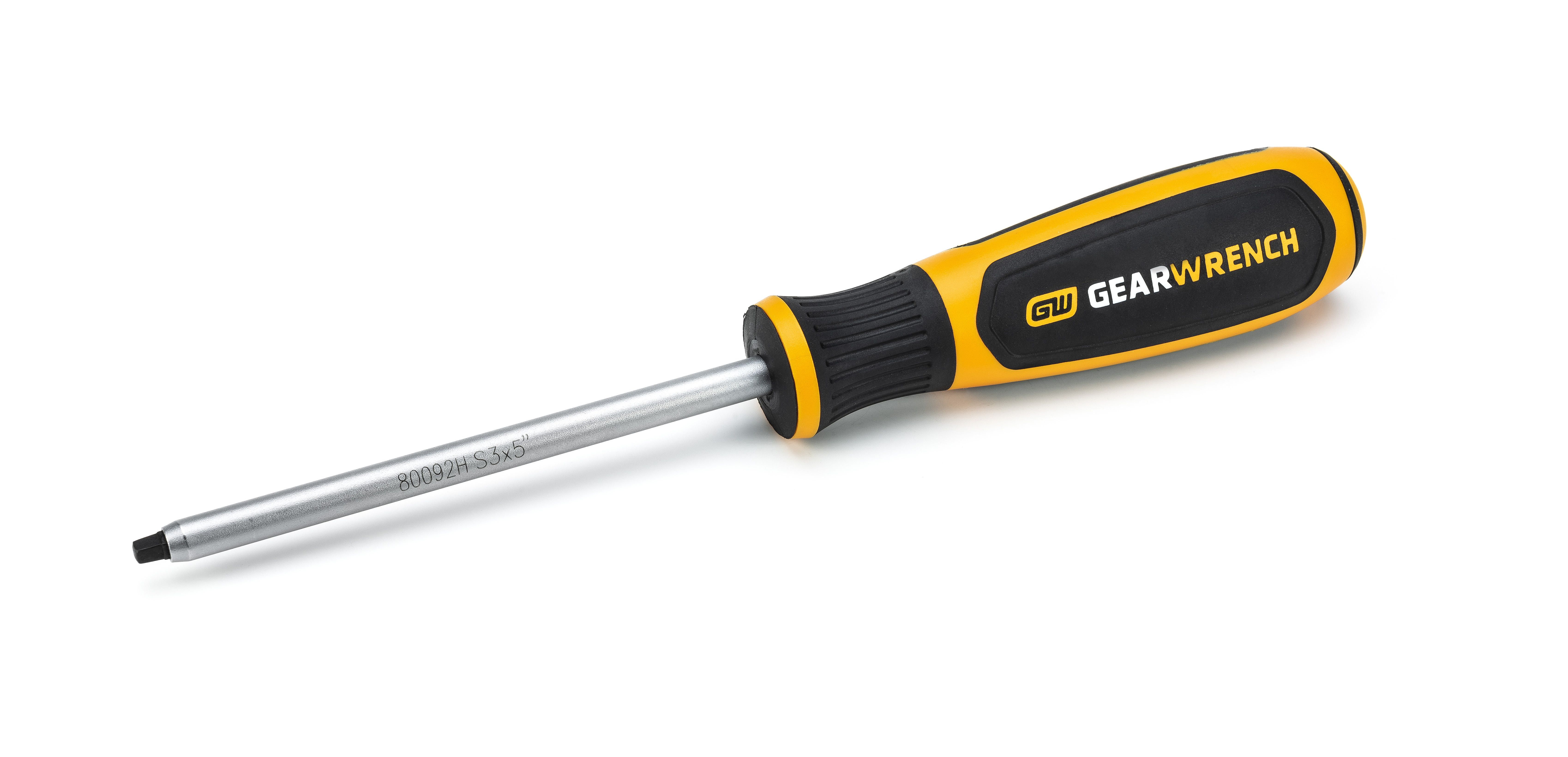 GEARWRENCH #3 x 5" Square Dual Material Screwdriver