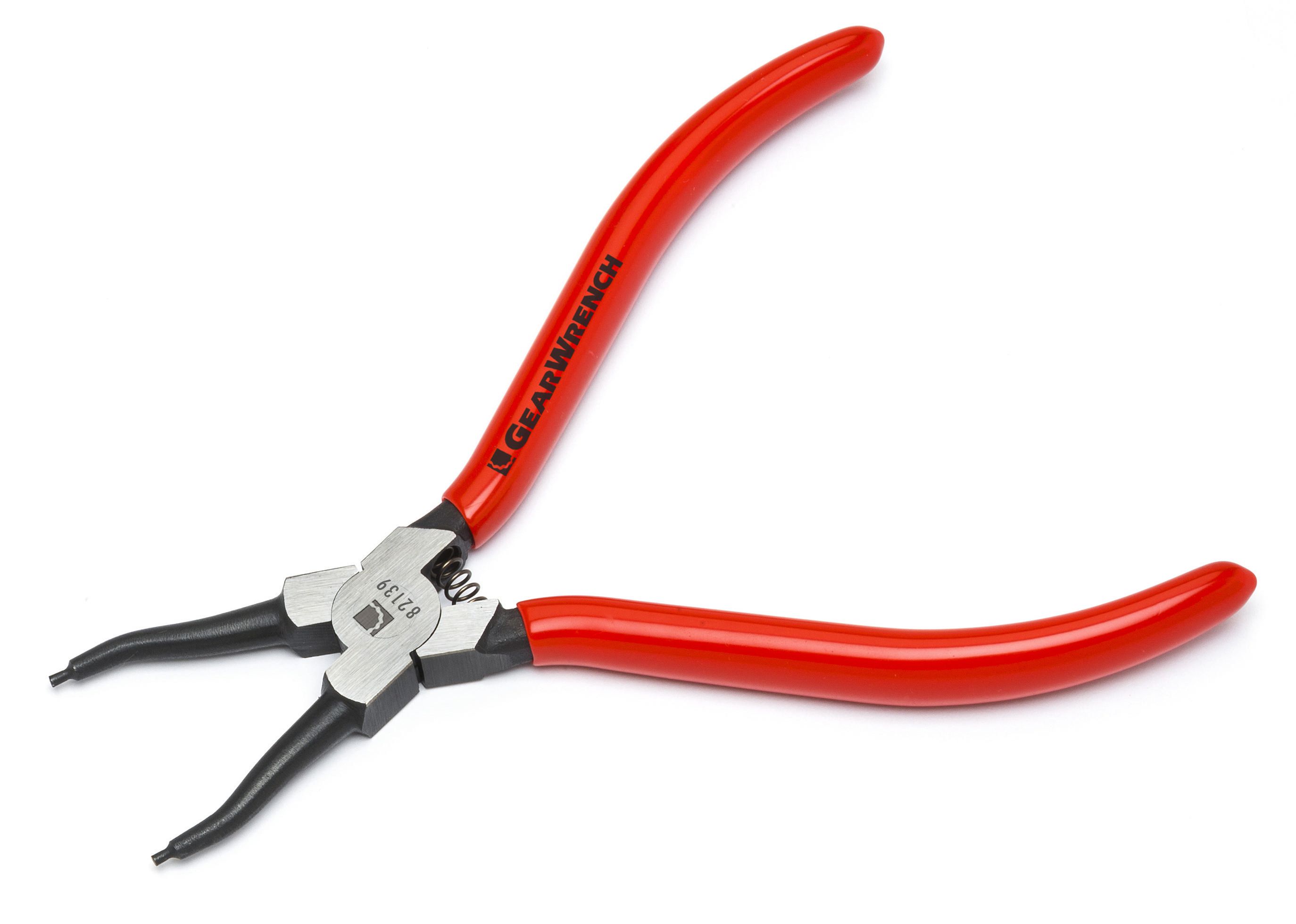 9" Straight Fixed Tip Internal Snap Ring Pliers