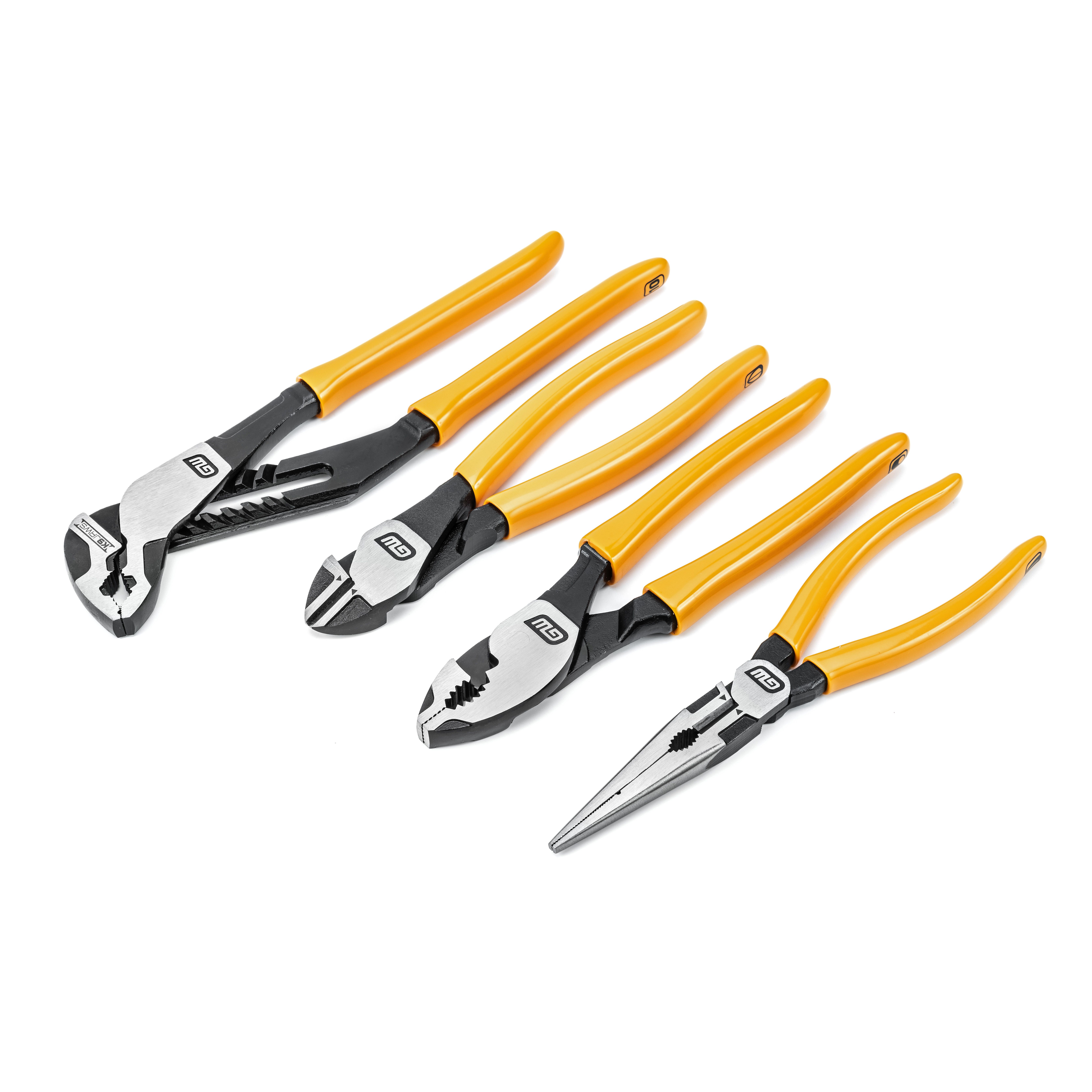 4 Piece PITBULL Mixed Dual Material Plier Set
