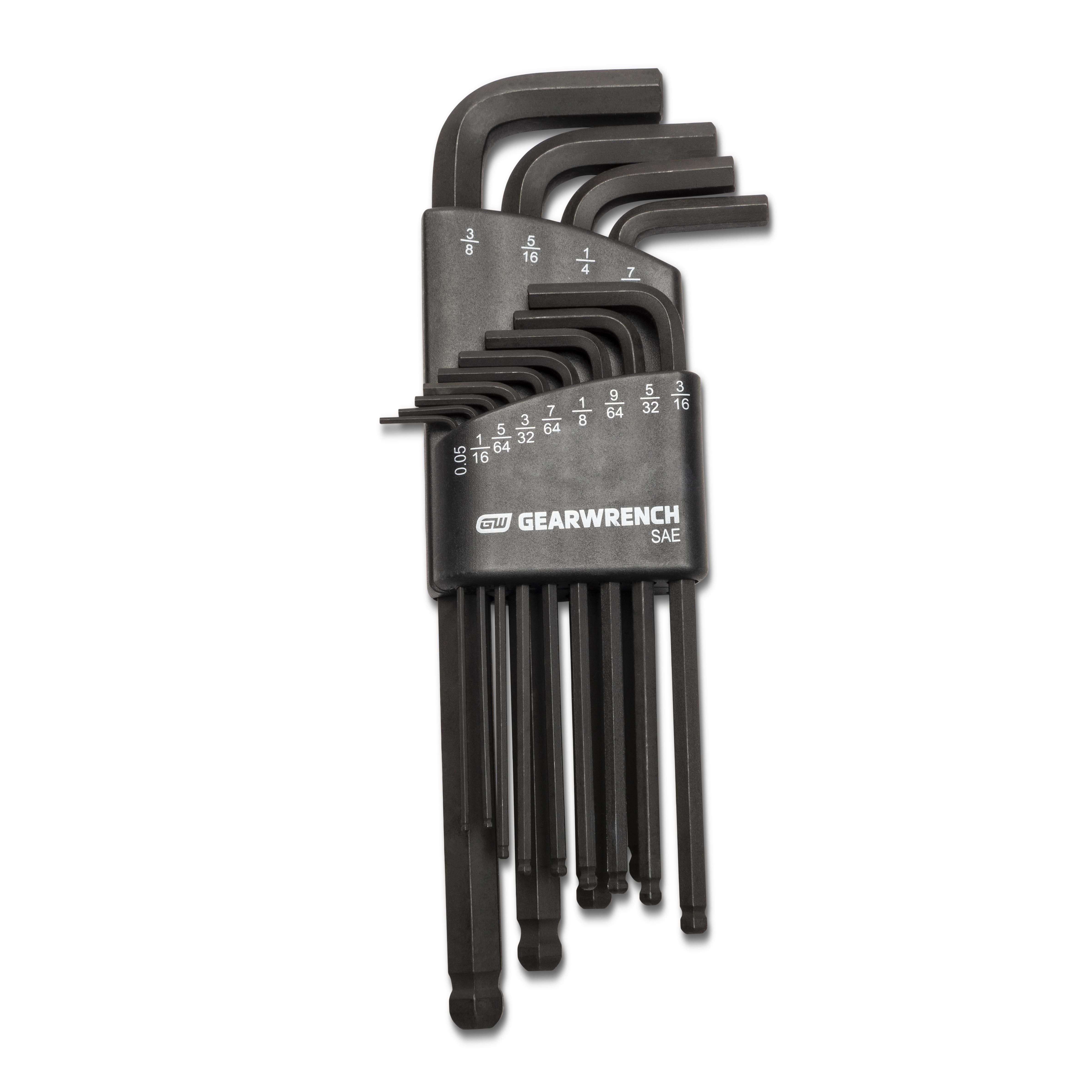 GEARWRENCH 13 Piece Long Ball End SAE Hex Key Set