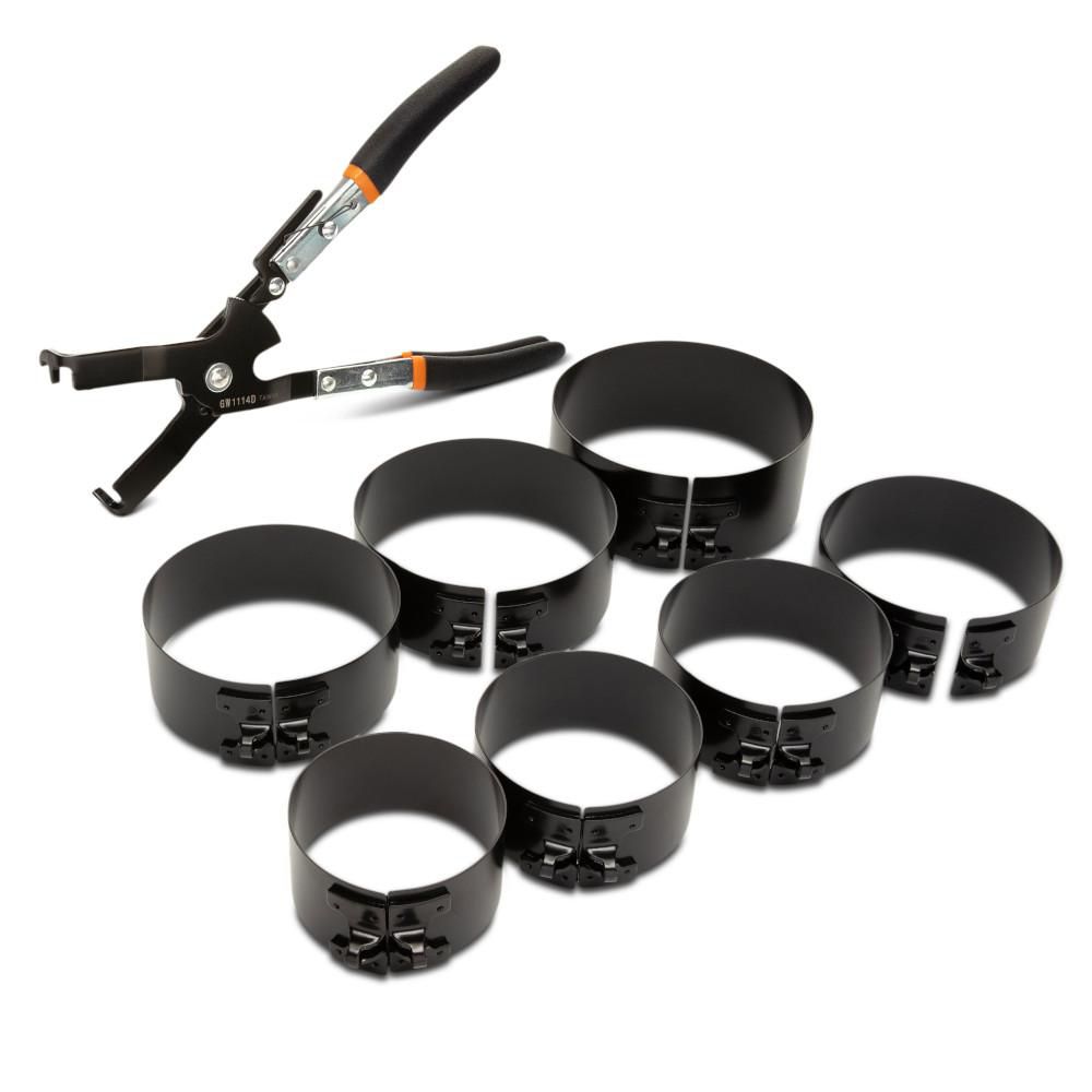 8 Piece Piston Ring Compressor Set