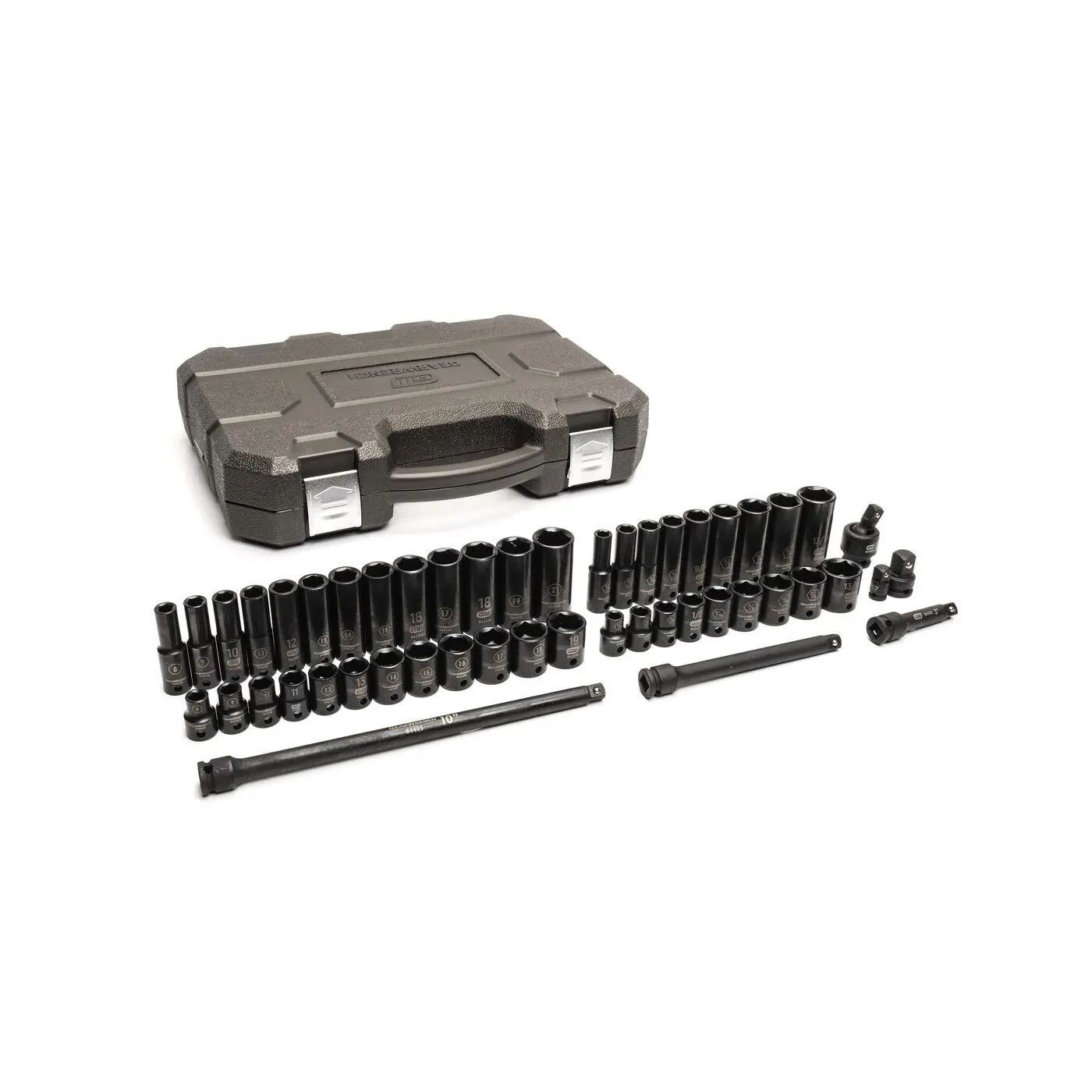 GEARWRENCH 49 Piece 3/8" Drive 6 Point Standard & Deep Impact SAE/Metric Socket Set