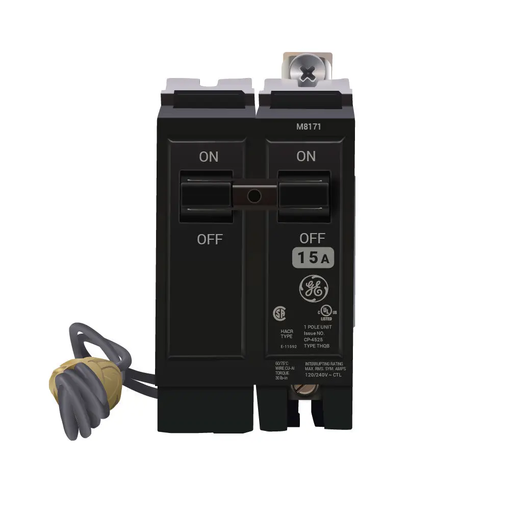 General Electric THQB1115ST1 - GE - 15 Amp Shunt Trip Circuit Breaker