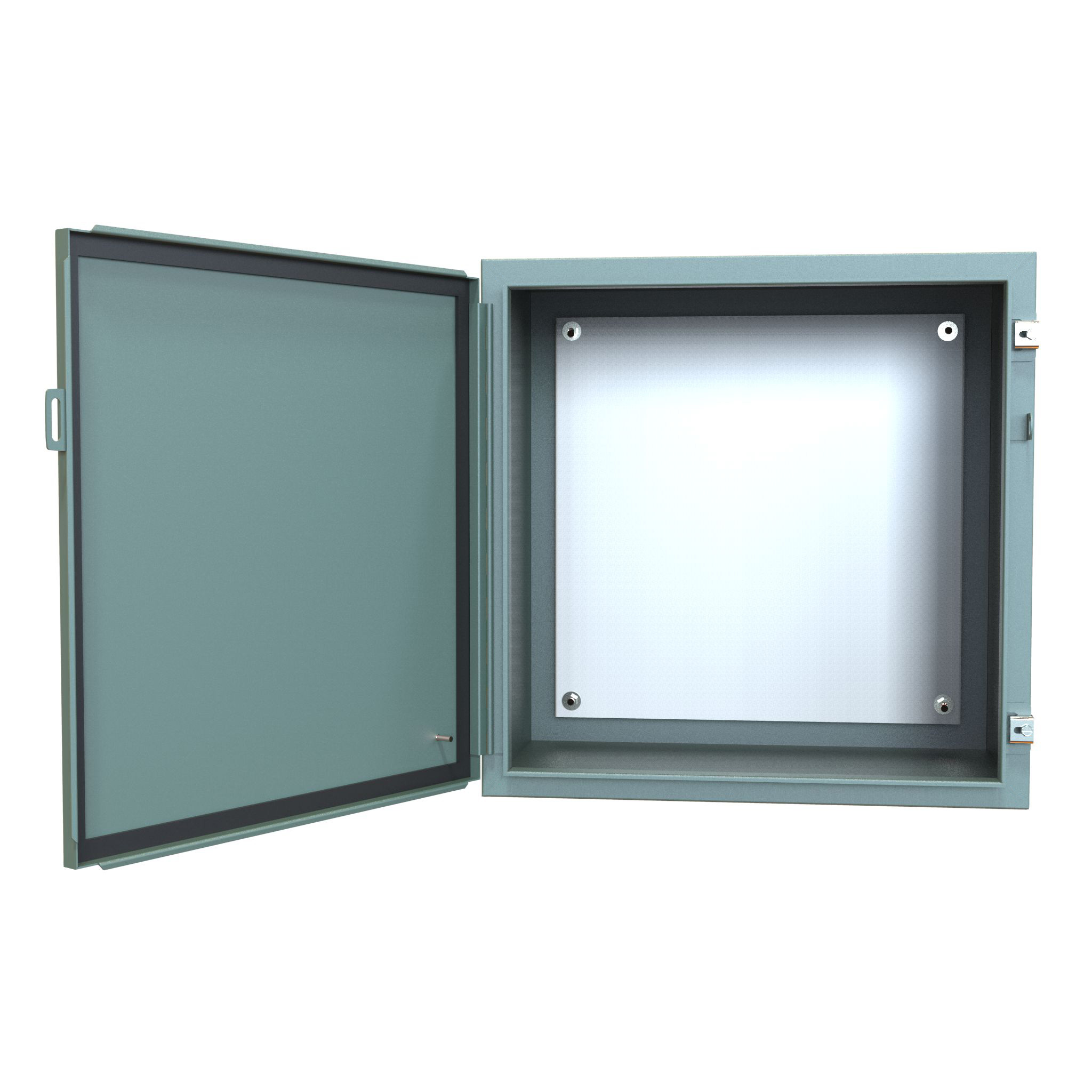 Hammond Manufacturing N12 Wallmount Encl w/panel - 24 x 24 x 16 - Steel/Gray (1418J16)